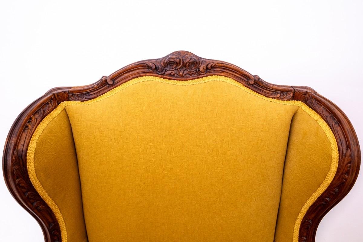 Louis-Philippe Paire de fauteuils à oreilles, France, vers 1920. en vente