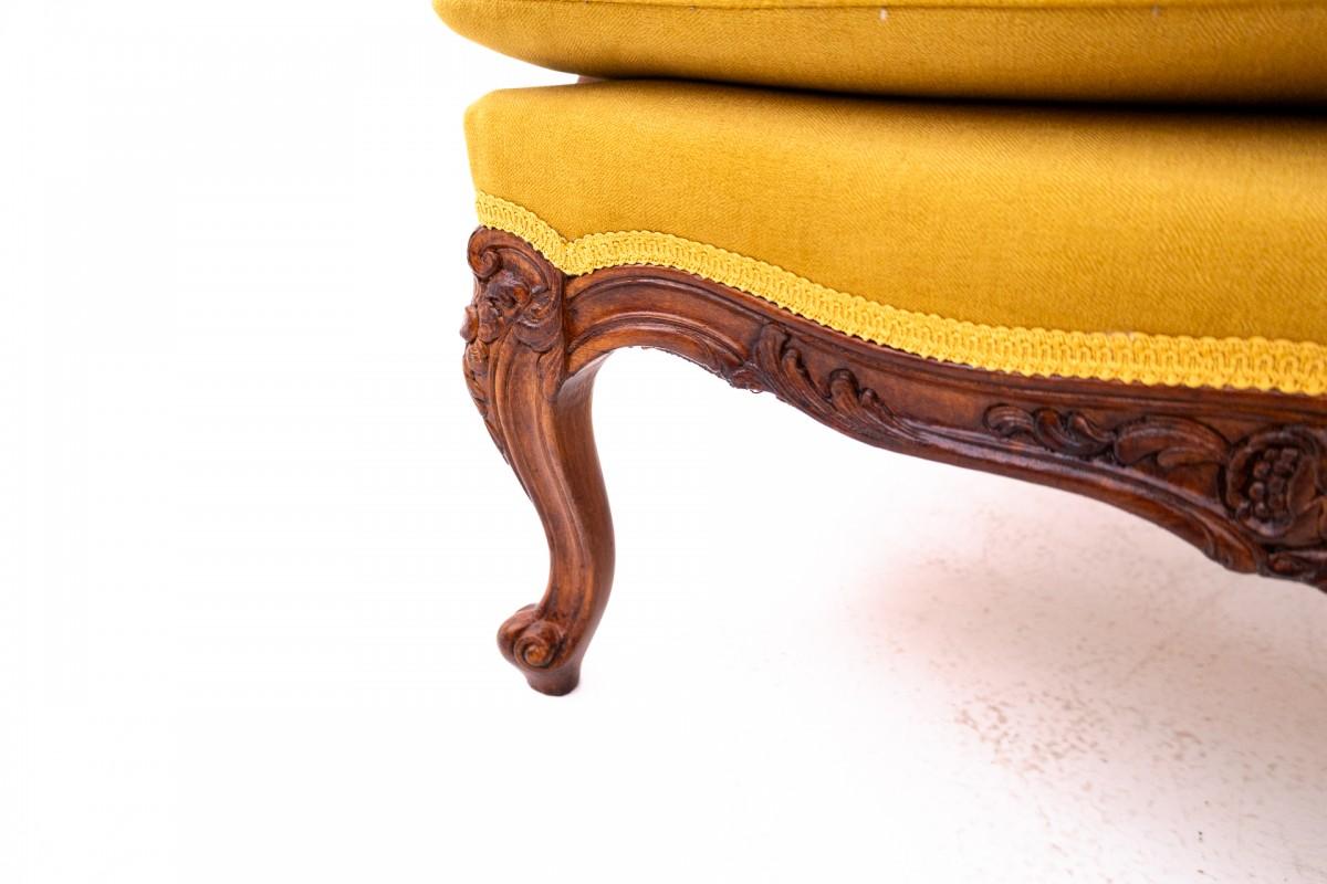 Paire de fauteuils à oreilles, France, vers 1920. en vente 4