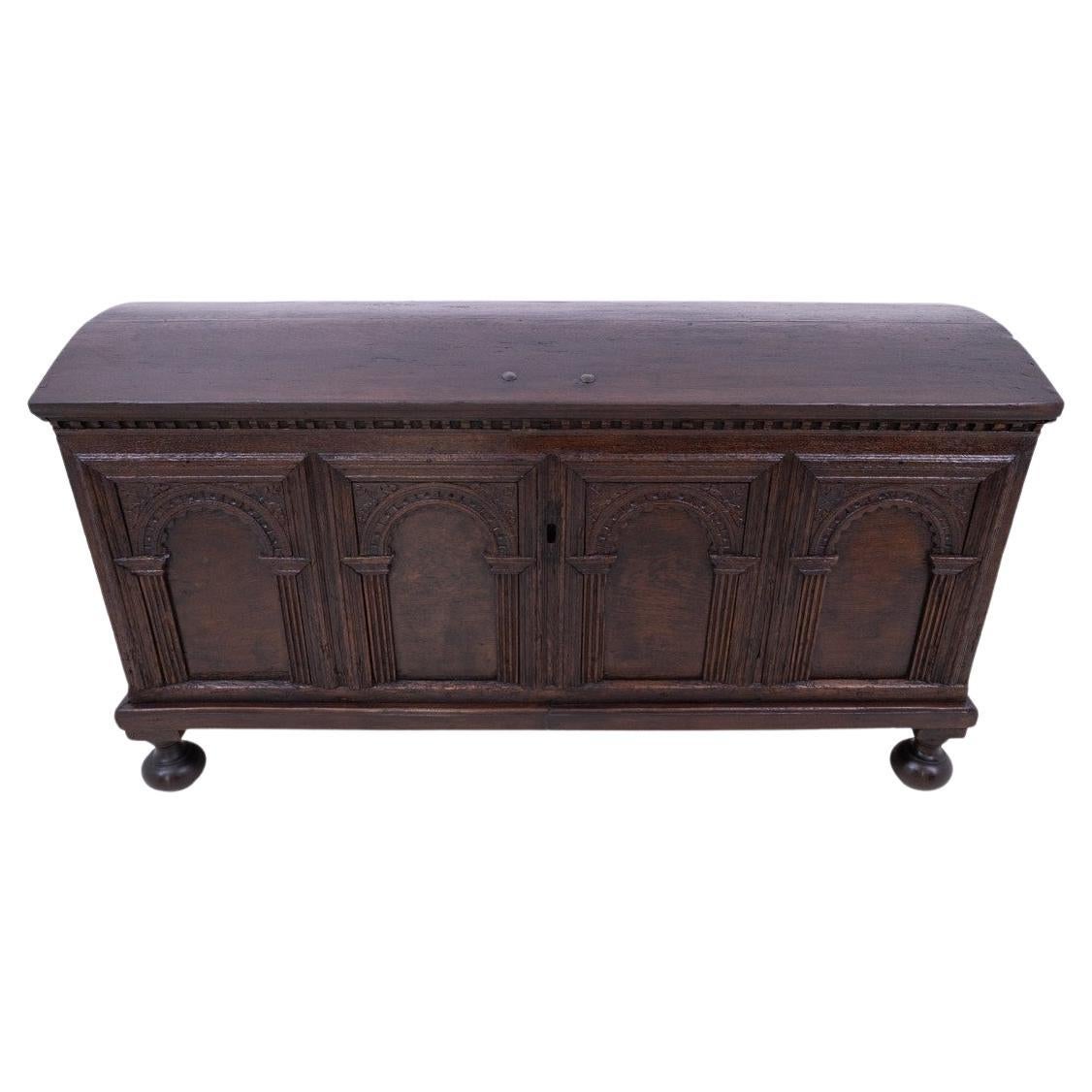 Antique chest from the mid-19th century, France.