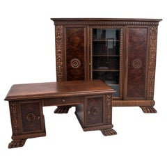Cabinet set on lion's paws, Germany, early 20th century.