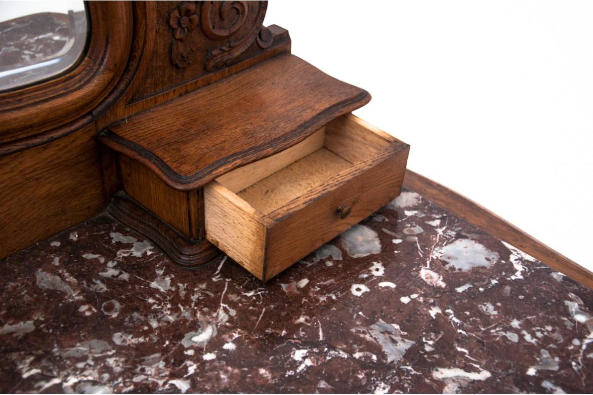 20ième siècle Table de toilette ancienne, France, tournant des 19e et 20e siècles. en vente