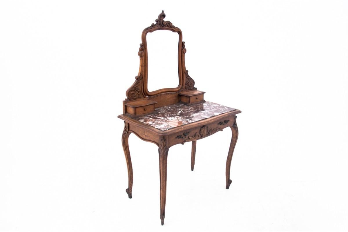 Table de toilette ancienne, France, tournant des 19e et 20e siècles. en vente 4