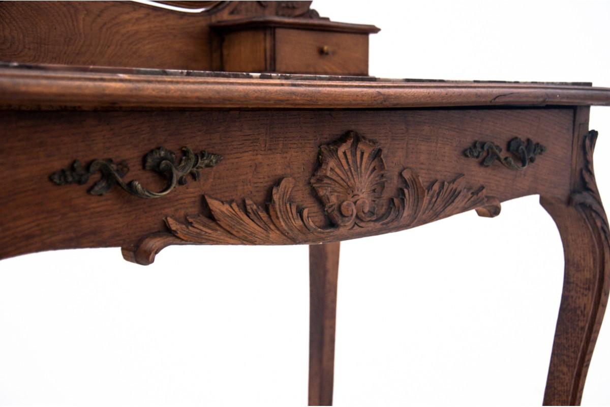 Table de toilette ancienne, France, tournant des 19e et 20e siècles. en vente 2