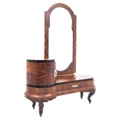 Frisiertisch - Art Deco Mirror, Italien, 1920er Jahre. Nach der Renovierung.
