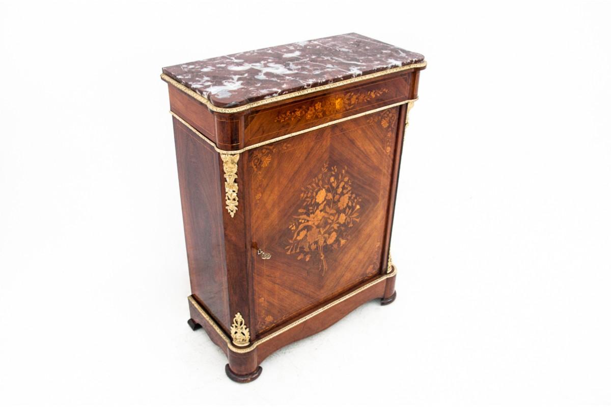 Napoleone III Antica cassettiera intarsiata, Europa del Nord, 1890 circa. in vendita