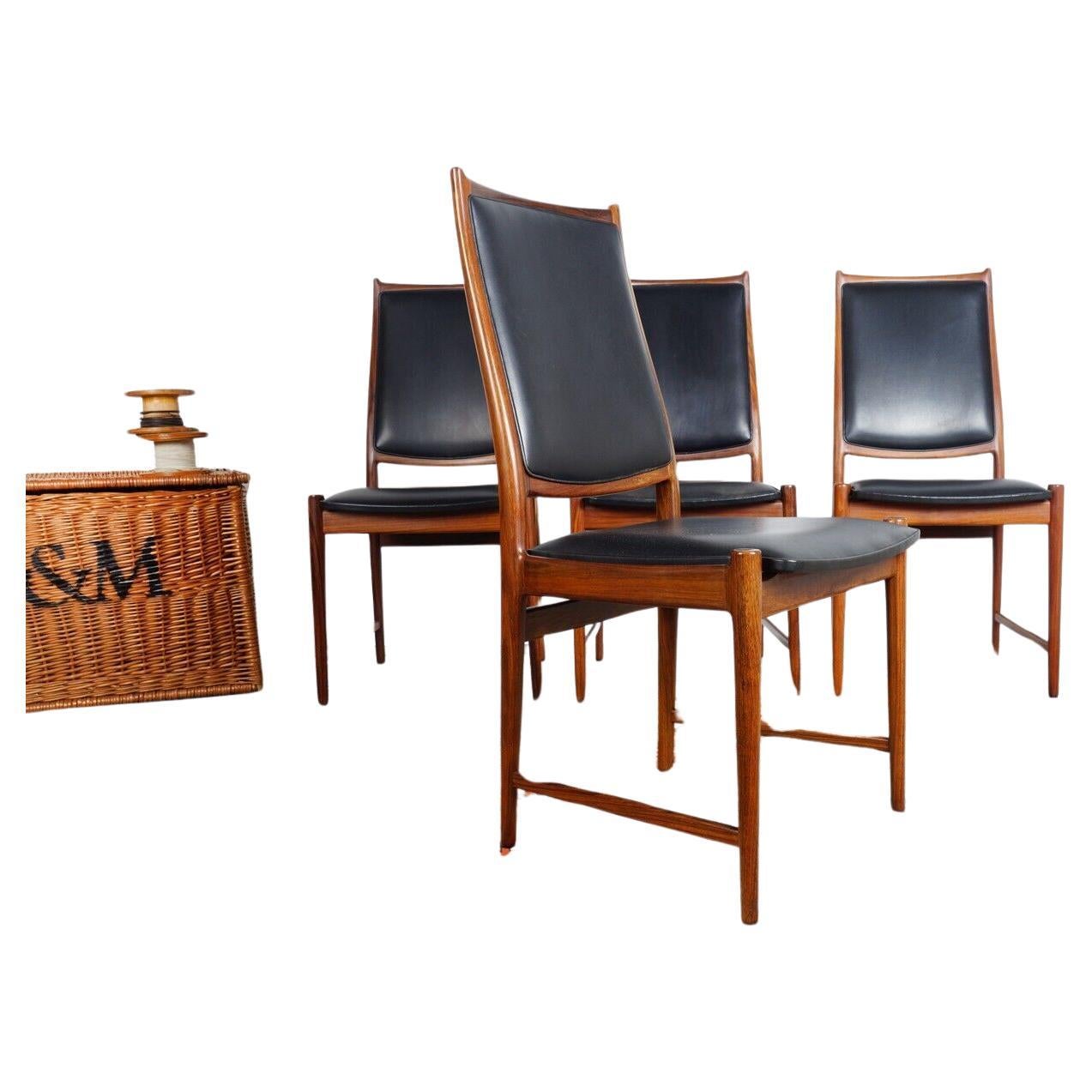 Norwegian Rosewood 60s 'Darby' Dining Chairs Designed By Torbjörn Afdal For Sale