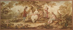 Antique  Tapestry Brussels, 19th Century - N° 704