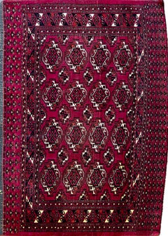 841 - Antique Bukhara 'Saryk' Turkmen Horse Cover "Chuval"