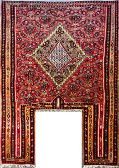 774 - Schöner feiner Kelim- und Pferde Sattel, 
senneh
