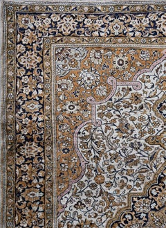 746 - Beautiful Vintage Qom Silk Rug