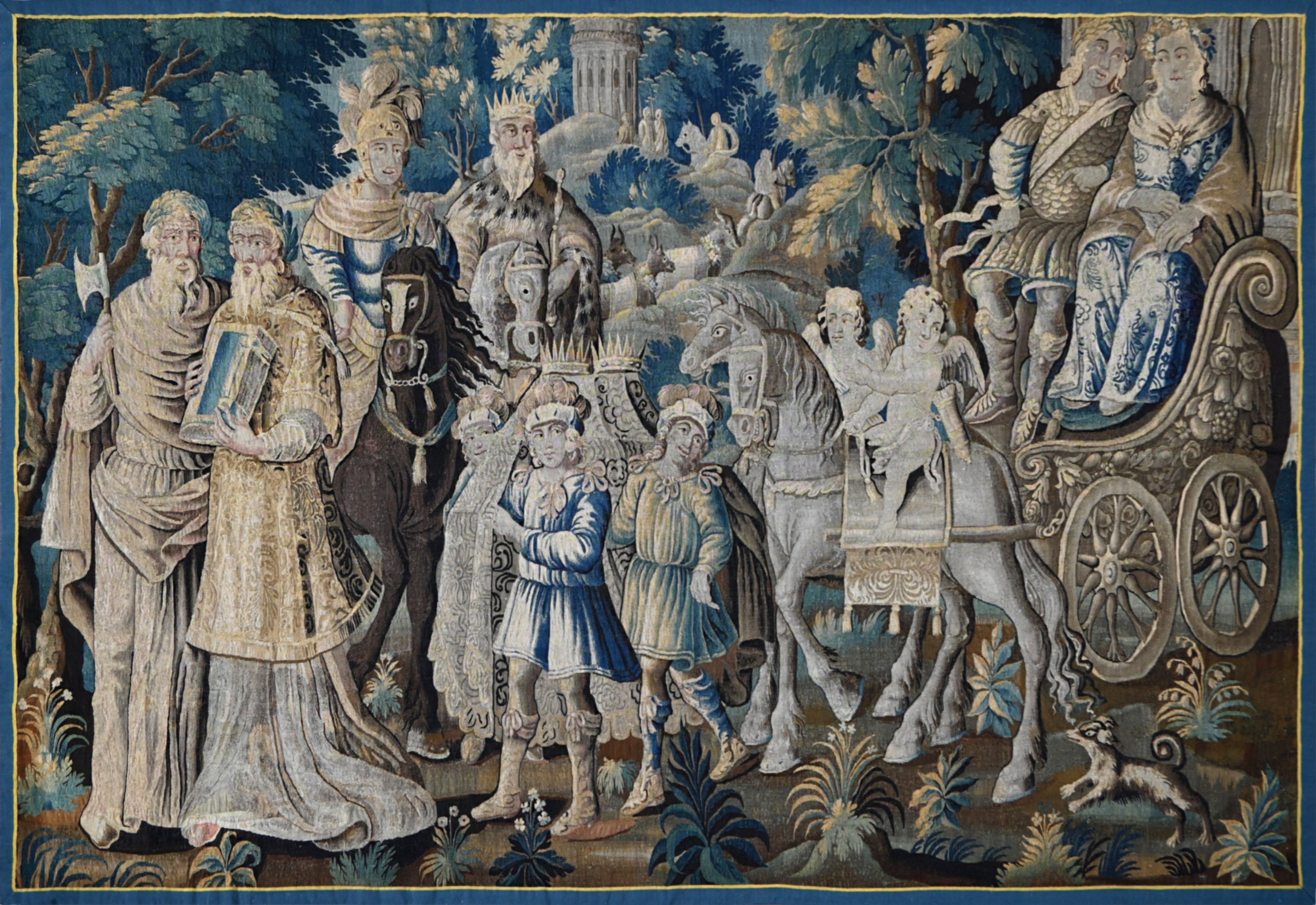 Mid 17th Century Aubusson Tapestry The Coronation Of Melinte And Ariana N° 1387