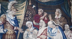 "darius' Tent" Tapestry From Royal Manufactory Of Aubusson 18th - No. 1694