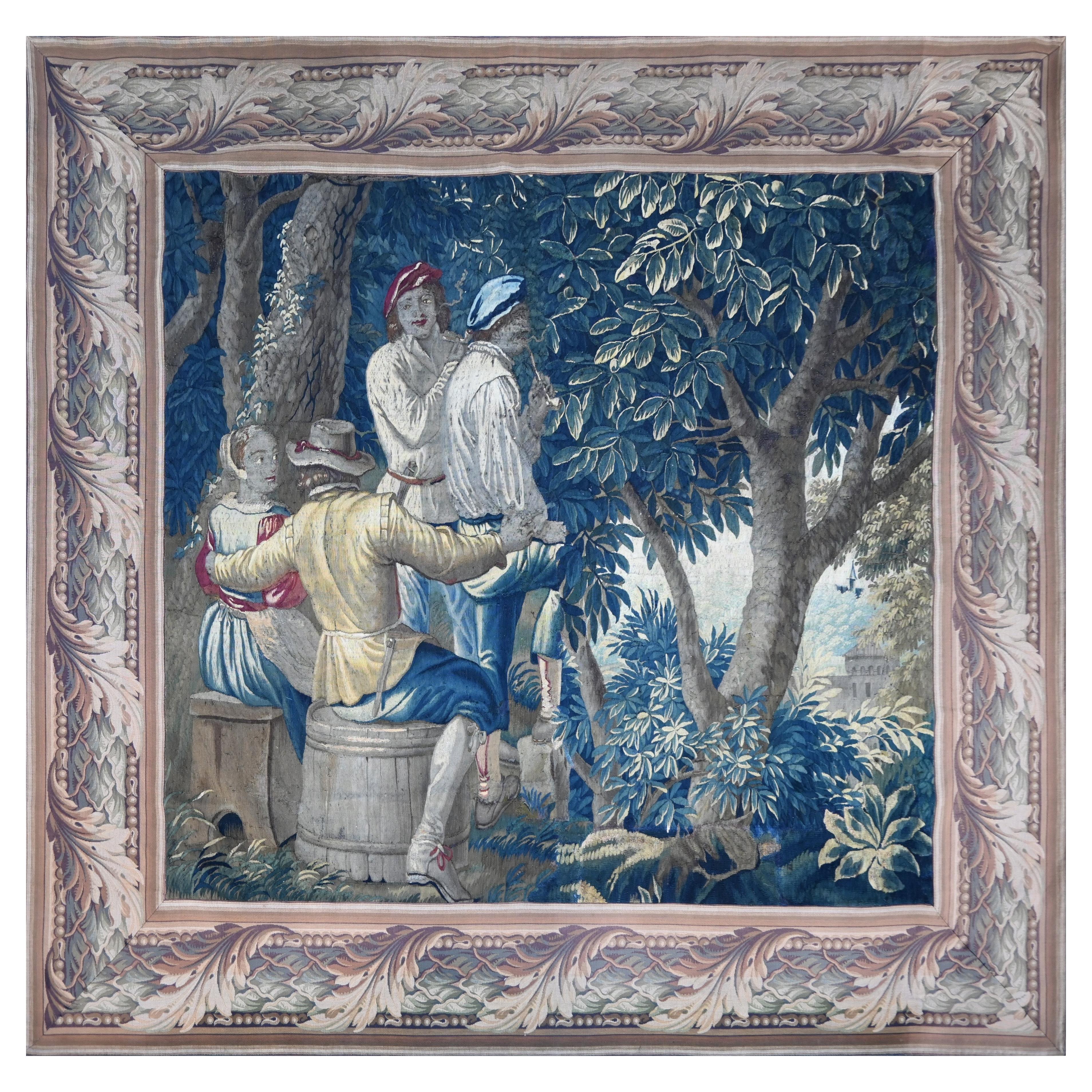 Tapestry “David Teniers” ManufactureAubusson 18th century – 220×200cm - N° 1717