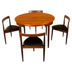 Danish Mid Century Modern Teak Roundette Dining Set Hans Olsen Frem Røjle 1952