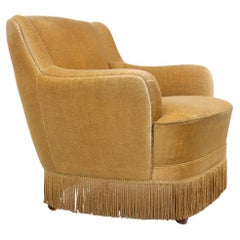 Lounge-Sessel aus Samt