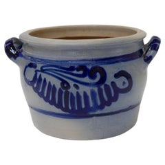 German Stoneware 5 Liter Crock, late 19th Century.
