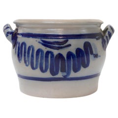 German Stoneware 5 Liter Crock, late 19th Century.