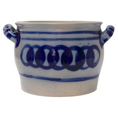 German Stoneware 8 Liter Crock, late 19th Century.