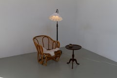 Poltrona danese in rattan disegnata da Tove Kindt-Larsen per R. Wengler, anni ’40.