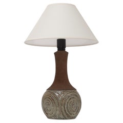 Dänische moderne Keramik-Tischlampe von Børge Christoffersen für Chris Haslev, 1960er Jahre