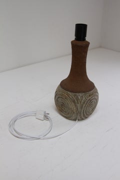 Dänische moderne Keramik-Tischlampe von Børge Christoffersen für Chris Haslev, 1960er Jahre