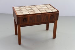 Danish Modern Rosewood and Tile Hallway Dresser, 1960s.
