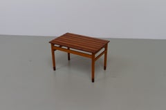 Banc ou table de style moderne danois en teck et hêtre, années 1950.