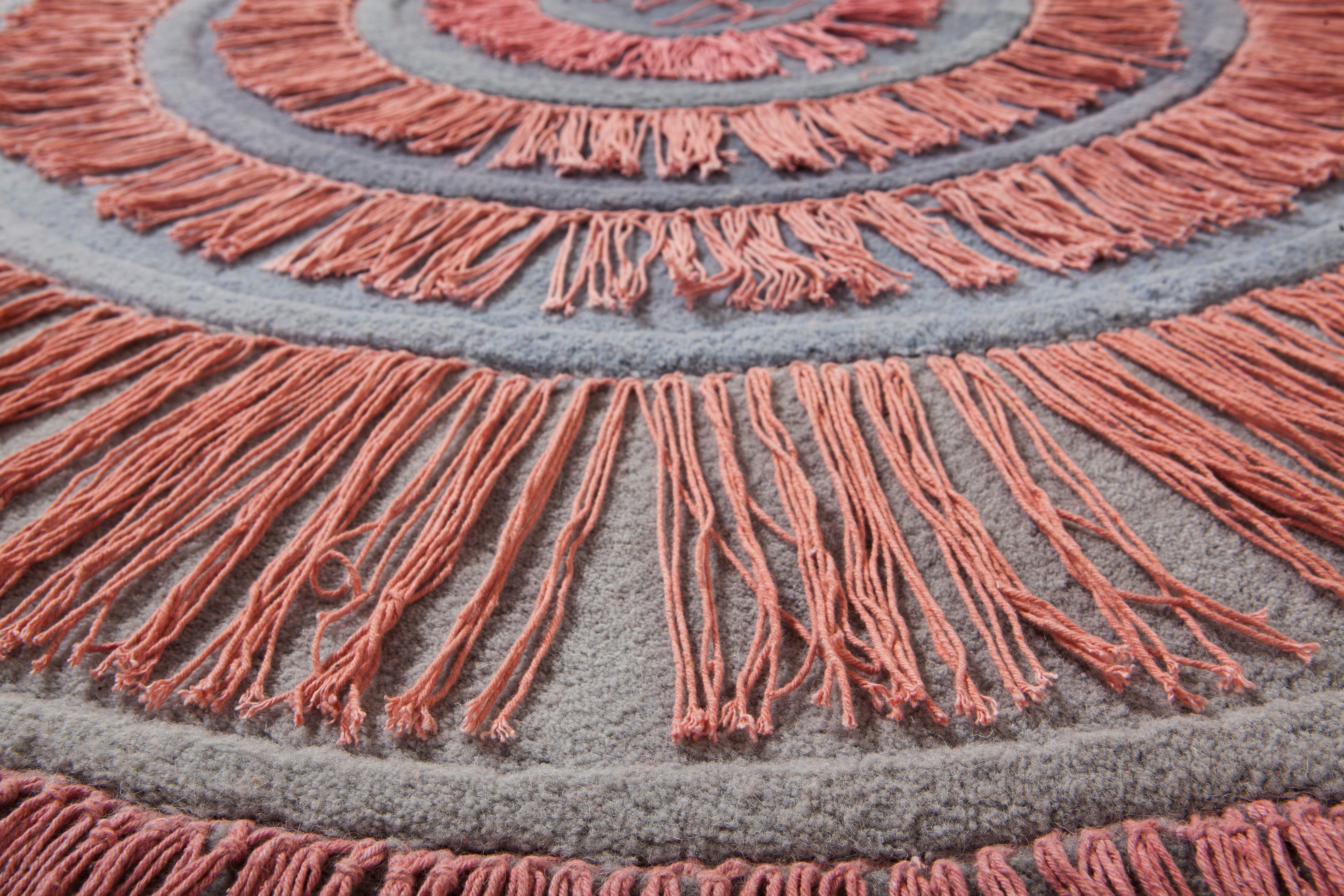 Human Circle Paradiso-Teppich, handgetuftet aus Wolle (Sonstiges) im Angebot