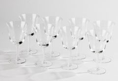 Set di 8 bicchieri da vino - Lalique - Modello Barsac