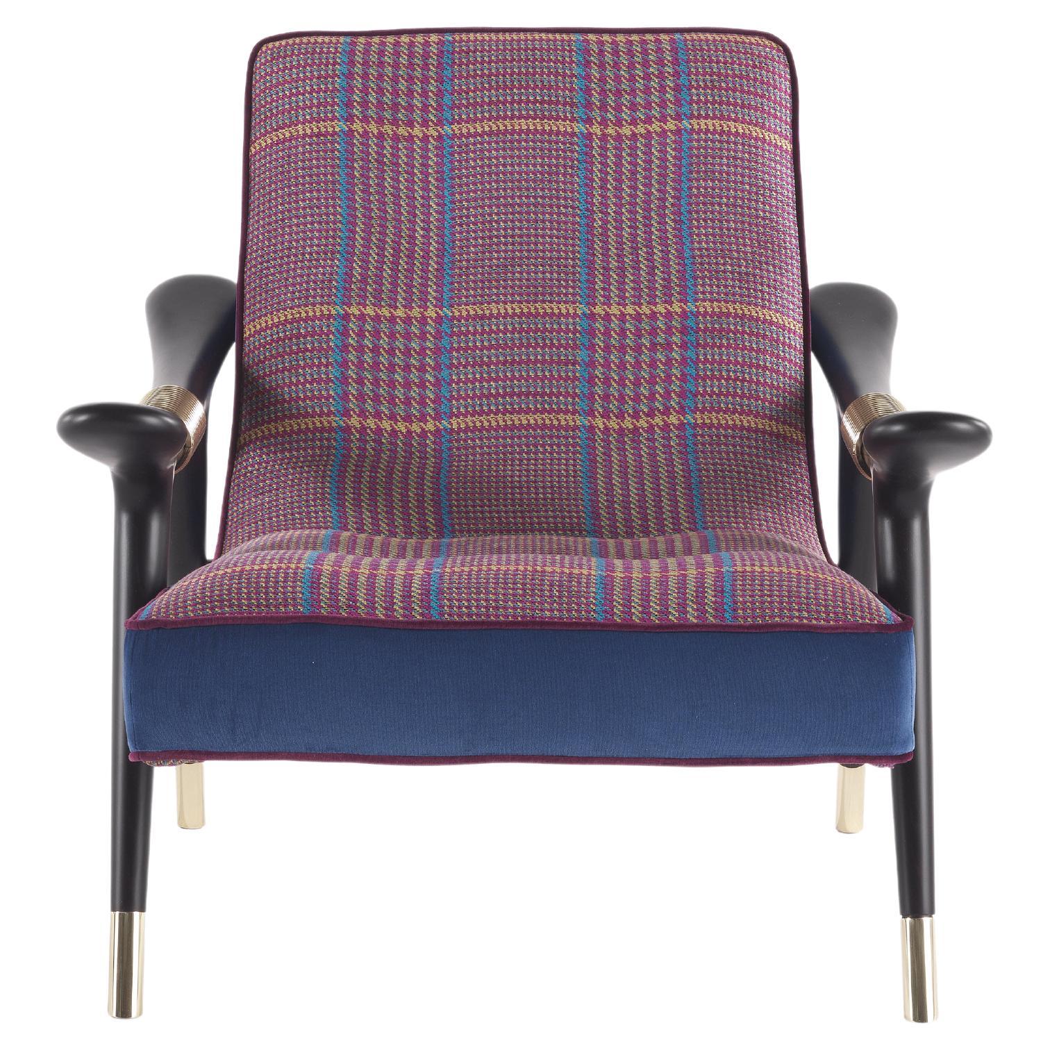Masai-Sessel des 21. Jahrhunderts mit überdosiertem Stoff von Etro Home Interiors im Angebot