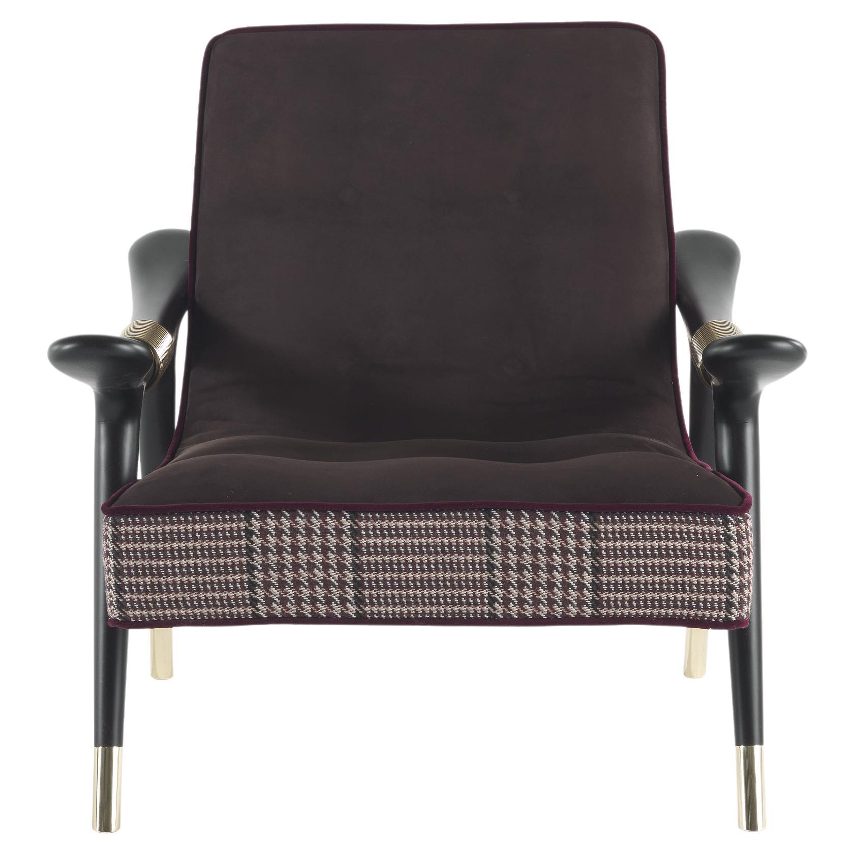 Fauteuil Masai du 21e siècle en cuir par Etro Home Interiors