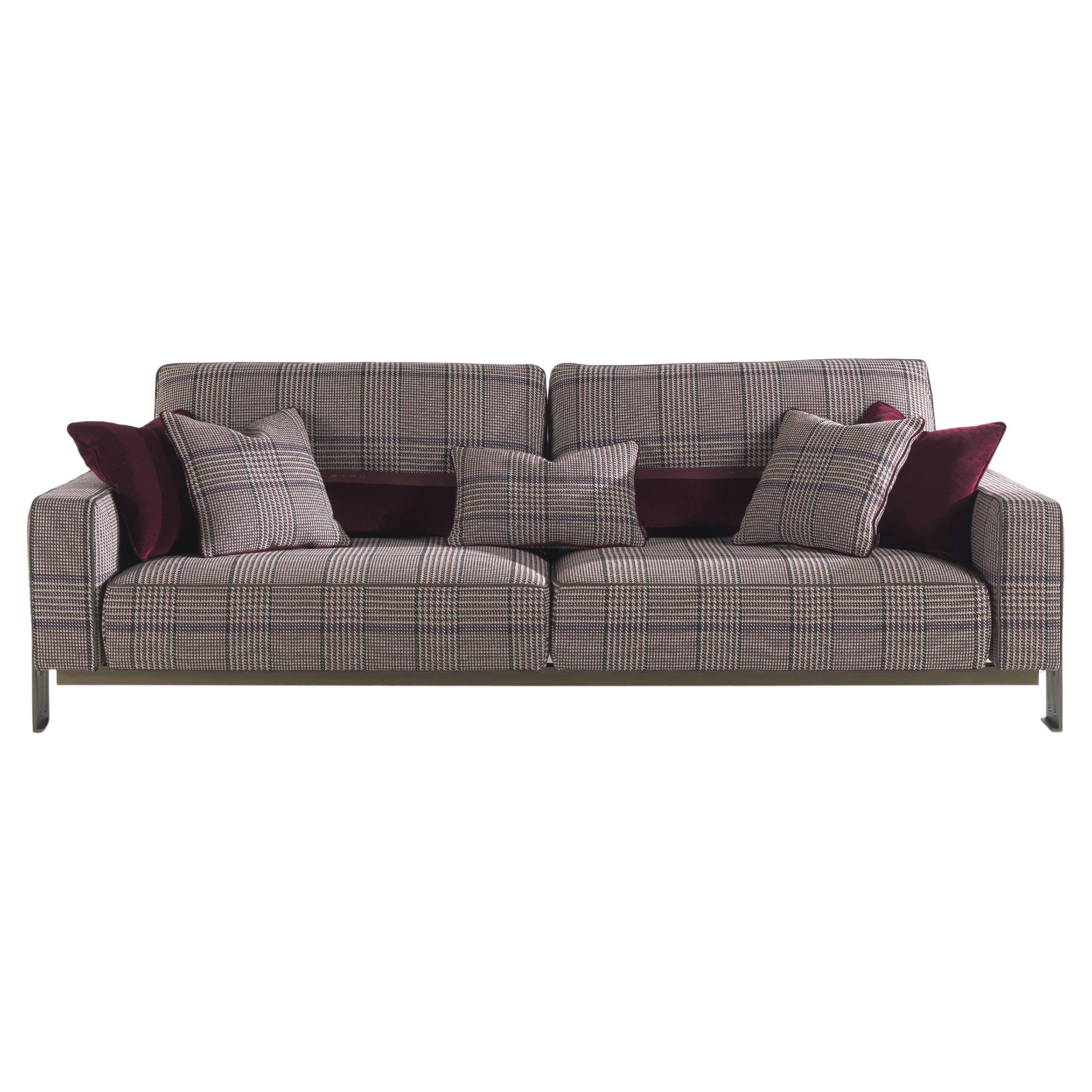 21st Century Klee 3-Seater Sofa in Fabric by Etro Home Interiors For Sale