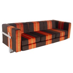 Retro Orange Sofa by Luigi Caccia Dominioni for Azucena