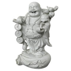 An ancient smiling Buddha from the Republic period, made of Chinese porcelain