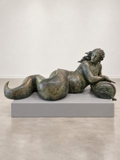 Monumental Resin Mermaid Sculpture by Luigi Galligani, Italy, 2000s