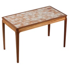 Danish Vivi Bülow Tile-Top Table of Mahogany by Chr. Rasmussen in Denmark 1950s