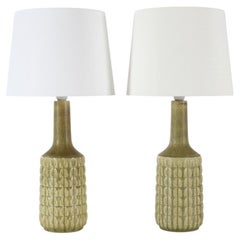 Paire de lampes de table danoises en céramique de style « Mid-Century Modern » signées Desiree, années 1960