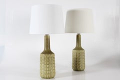Paire de lampes de table danoises en céramique de style « Mid-Century Modern » signées Desiree, années 1960