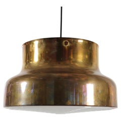 Large Bumling Pendant by Anders Pehrsson of Brass by Ateljé Lyktan, Sweden 1970s