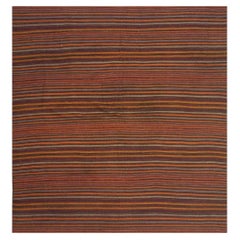 1950s Vintage Turkish Kilim Rug 6' x 7'6"