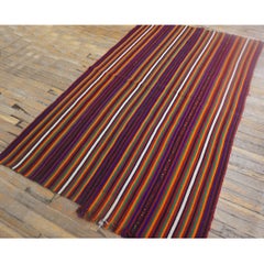 1950s Vintage Turkish Kilim Rug 3'11" x 6'