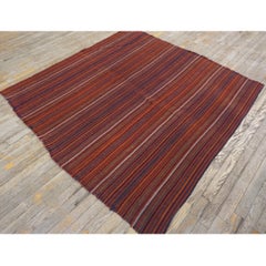 1950s Vintage Turkish Kilim Rug 5'3" x 5'5"