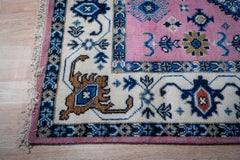 8x10 LT.Fuchsia / Ivory Traditional Classic Kazak Collection Area Rug