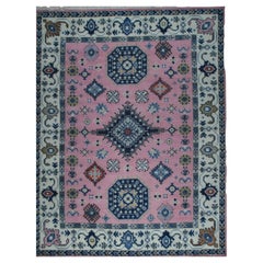 8x10 LT.Fuchsia / Ivory Traditional Classic Kazak Collection Area Rug