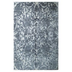 6x9 Emery Abstract Pattern Wool & Bamboo Silk Rug