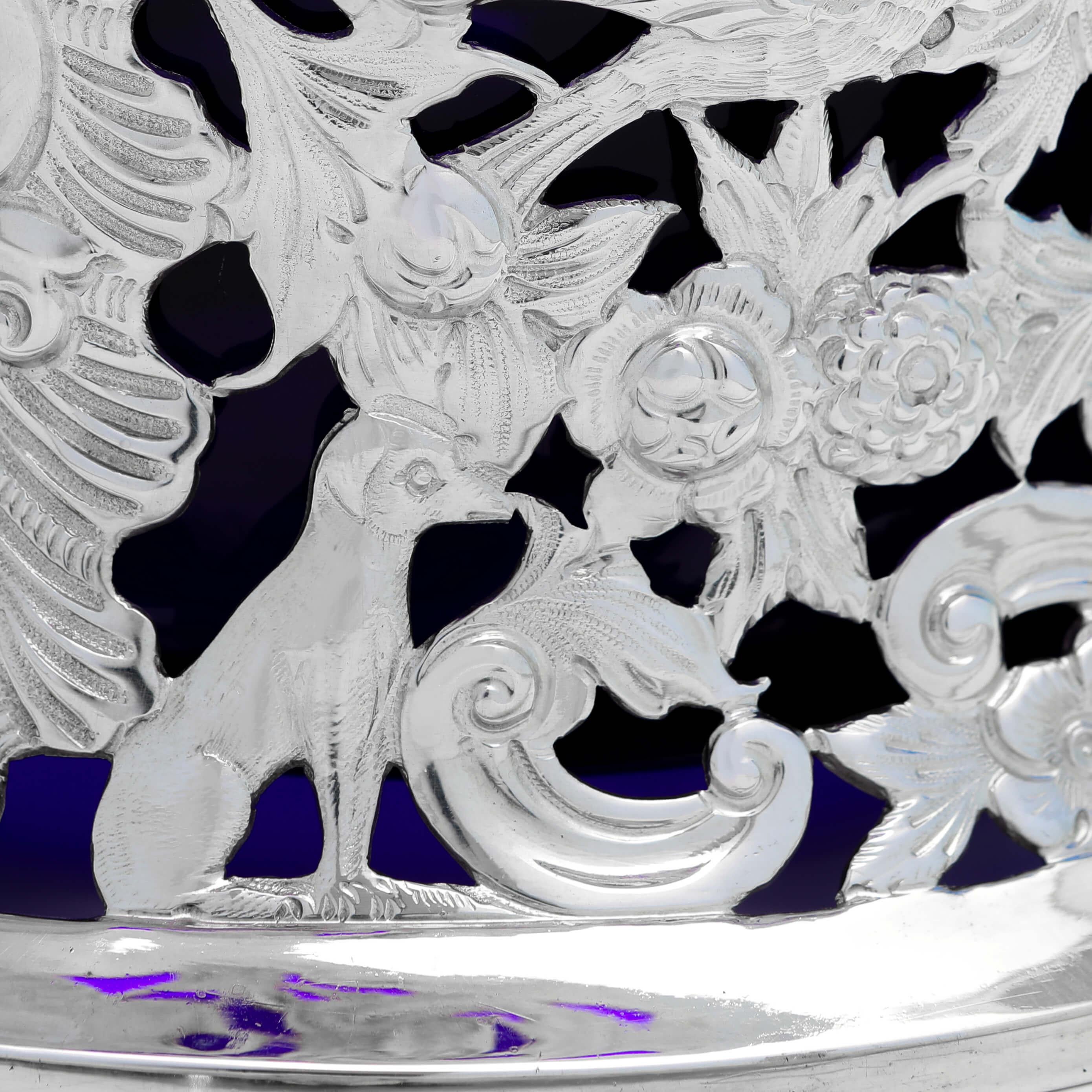 Antico anello da tavola irlandese vittoriano in argento sterling di Dublino, 1895 In condizioni buone in vendita a London, London