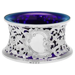 Anillo Victoriano Antiguo Irlandés de Plata de Ley de Dublín, 1895