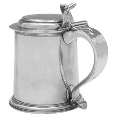 William III Period Antique Britannia Standard Silver Tankard - London 1698