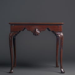 A Fine Irish George II Carved Mahogany Side/Silver Table, circa 1740