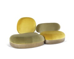 21st Century Belmer Two-Seater Sofa in Velvet by Matteo Cibic